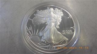 1989 S American Eagle Silver Dollar 1 OZ Proof